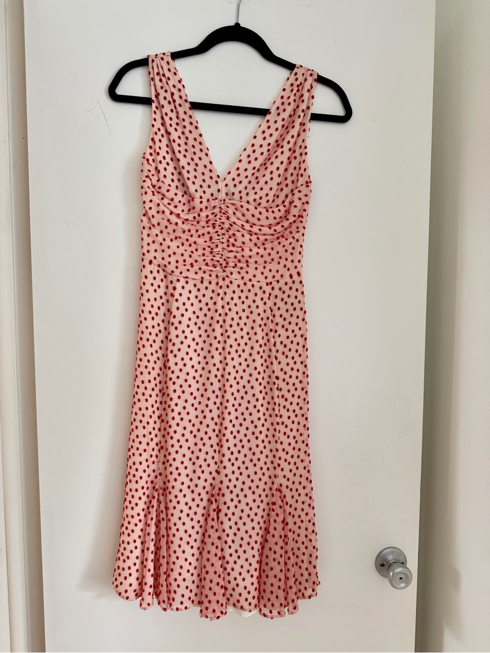 Tom Ford red Polka Dot Midi Dress
